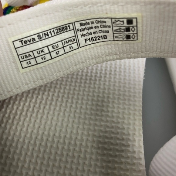 Teva Universal Pride Rainbow Sandal Shoes Size 13 - Picture 8 of 10